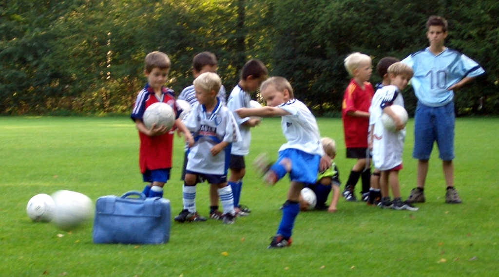 Bilder vom Training der Minis im September 2004