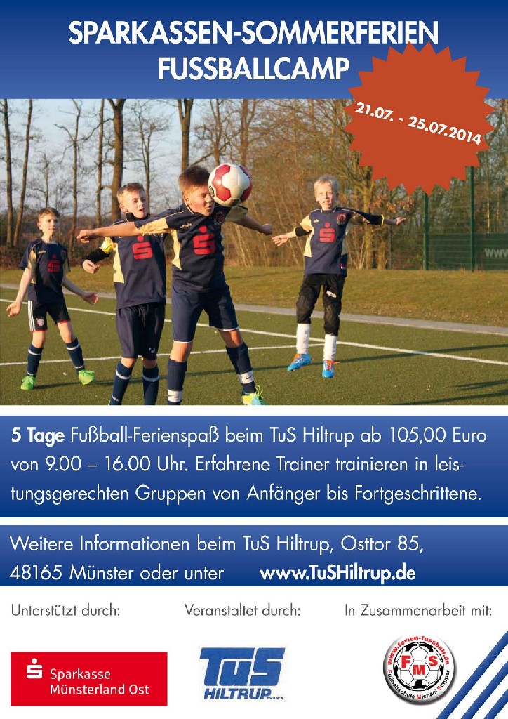 Sparkassen-Sommerferien- Fussballcamp