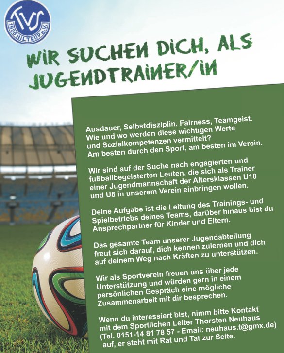 Trainer gesucht