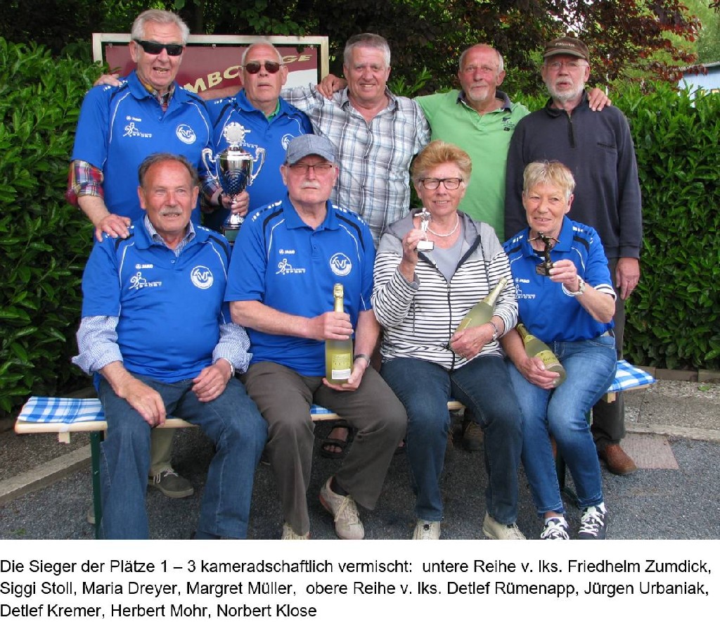 Boule: Turnier um den "TuS-Wanderpokal" 2017