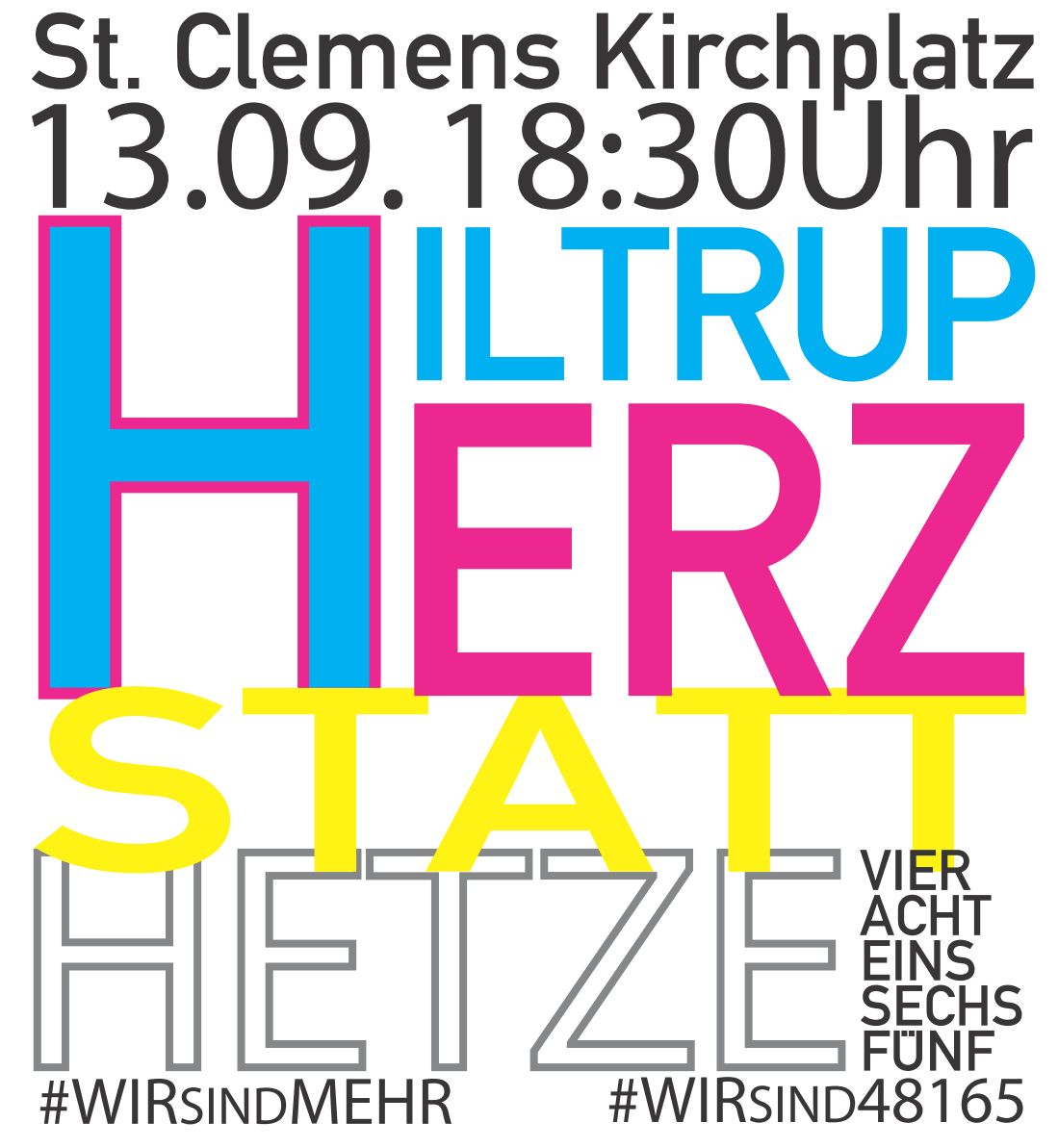 Herz statt Hetze - 48165 Hilttrup