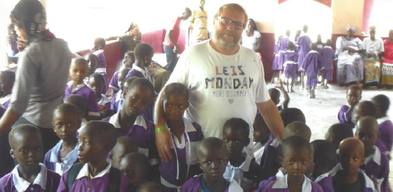 Michael Gornik auf Stippvisite in Gambia